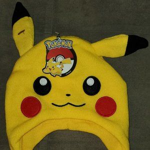 Pokemon Bioworld Pikachu Winter Beanie Hat - NEW